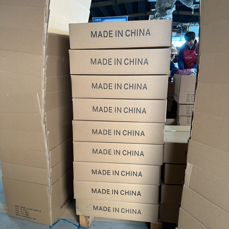 glass bottle packing