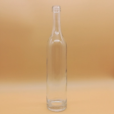 RS086: Wholesale 70cl Long Neck Round Whiskey Bottle Corked