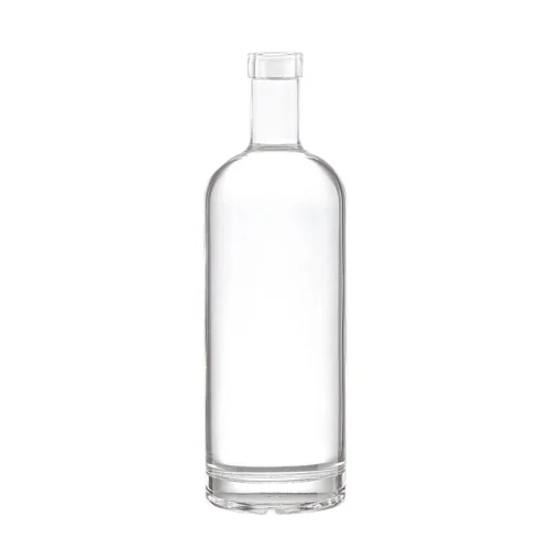 RS093: 1000ml Boston Round Glass Bottles Wholesale Vodka